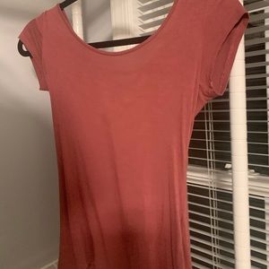 pink tight shirt from garage